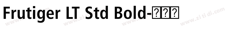 Frutiger LT Std Bold字体转换